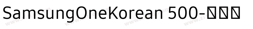 SamsungOneKorean 500字体转换